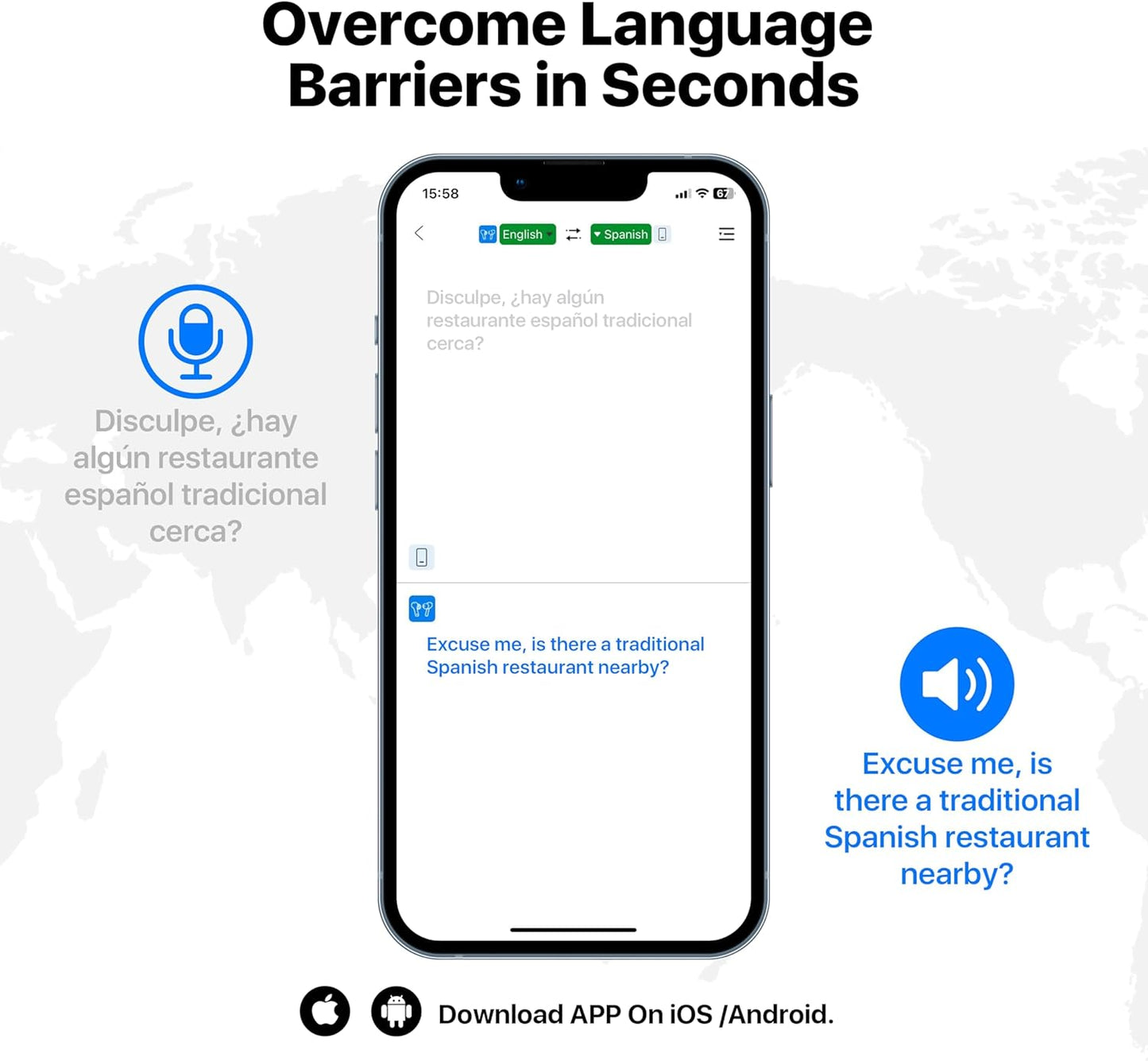AI Translation Earbuds, OWS Real-Time 3-in-1 Translation Earbuds 144 Languages & Accents, Audifonos Traductores Inglés Español