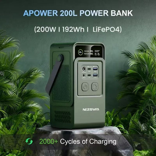 60000mAh 200W Portable Power Bank USA , Lightweight 2.65kg, Ideal for Camping, Outdoor Adventures, and Emergency Backup
