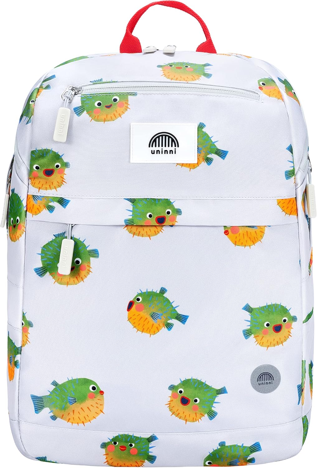 uninni Cute Pufferfish Kids Backpack 16 Inch – Toddler School Bag