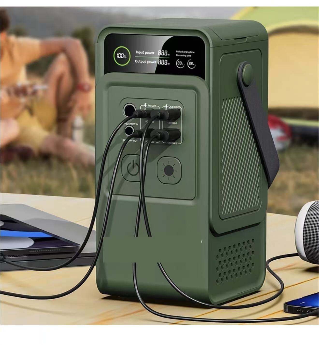 60000mAh 200W Portable Power Bank USA , Lightweight 2.65kg, Ideal for Camping, Outdoor Adventures, and Emergency Backup