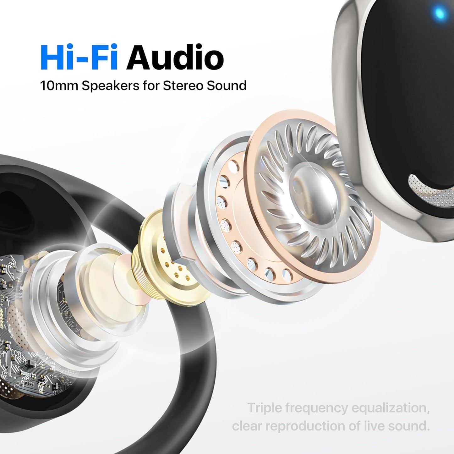 AI Translation Earbuds, OWS Real-Time 3-in-1 Translation Earbuds 144 Languages & Accents, Audifonos Traductores Inglés Español
