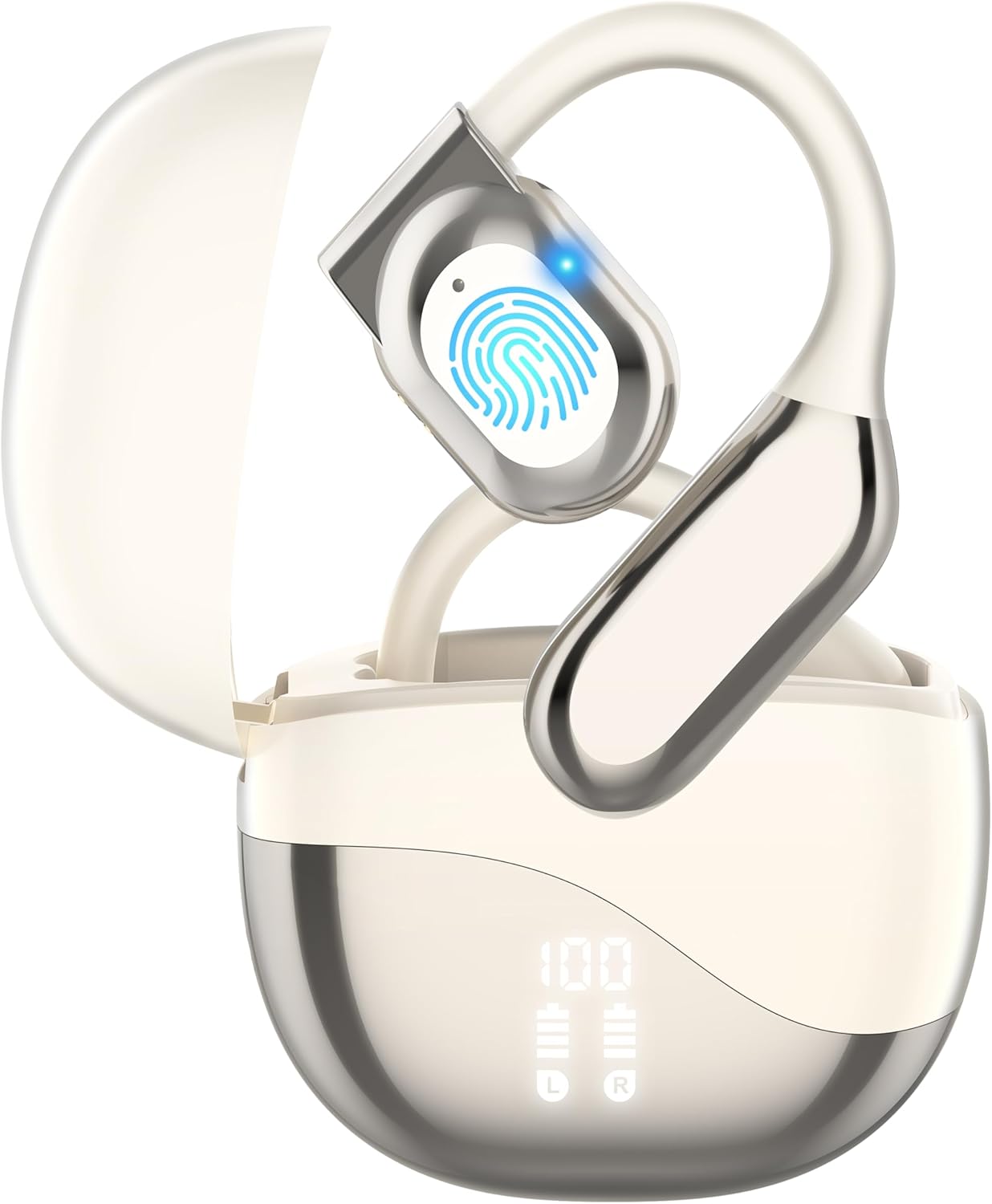 AI Language Translator Earbuds, OWS Real-Time 3-in-1 Translation Earbuds 144 Languages & Accents, Translation Device for Travel Business Learning
